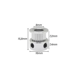  Polia GT2 8mm 20 Dentes - GC-239