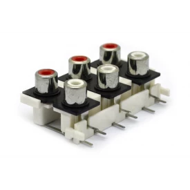 Jack RCA 90º PCI com 6 vias - AV6-8,4-9