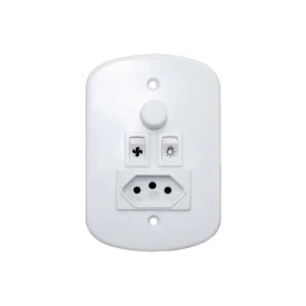 Variador de Ventilador com Tomada Branco 220V 300W