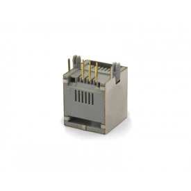Conector Jack RJ12 YH55-10 6P6C 90º com 6 Vias Blindado