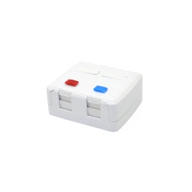 Caixa de Sobrepor RJ45 8P8C 2 Saídas