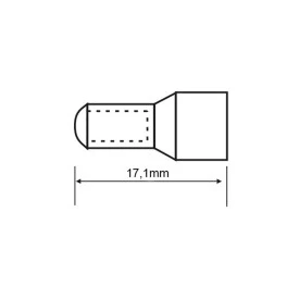 Terminal Rabinho de Porco 22-14 AWG 0,5 - 2,5mm - RP9460