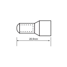 Terminal Rabinho de Porco 18-10 AWG 1,0 - 6,0mm - RP9470