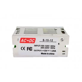 Fonte de Alimentação Chaveada Entrada 100~264V Saída 12V 1.25A - Bivolt - S-15-12