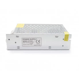 Fonte de Alimentação Chaveada Entrada 100-240V Saída 24V 3,13A - Bivolt - S-75-24
