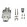 Capa Metálica Kit Longo Para DB15 DS1047-15M2LZ 180º