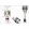 Conector N 50 Ohms Macho Reto Prensa Cabo RG/RGC-58 - CM-3 - Gav 16 - KLC