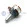 Potenciômetro Com Chave 17mm Semi Log NS16K4-10KD Ω eixo Liso alumínio com 20mm