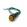 Sinaleiro Olho de Boi cor Amarelo com Fio Verde 12V - XD8-2