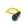 Sinaleiro Olho de Boi cor Verde com Fio Amarelo 24V - XD8-2