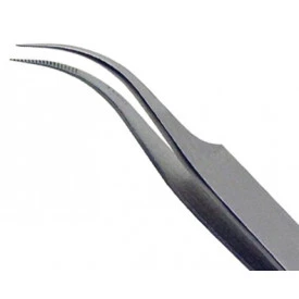 Pinça de Ponta Curva Serrilhada de Aço PN-7B - AFR