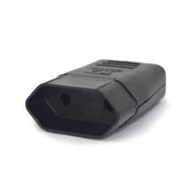 Tomada Móvel Preta 2P 10A/250V - 049EP