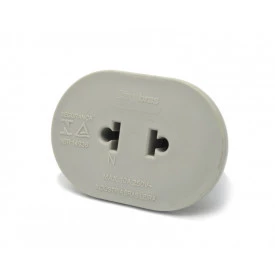 Adaptador Conversor de Sistema 2 Polos 073-EB 10A/250V - Enerbras