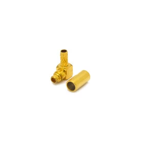 Conector MMCX Macho Angular Cabo Crimpagem RG-174 - 11006 - Gav 105 - KLC