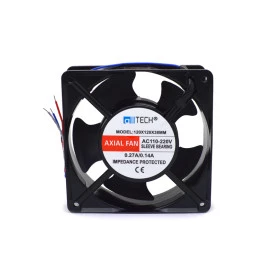 Microventilador Metálico 110-220Vac 50/60Hz 120x120x38mm Rolamento - All Tech