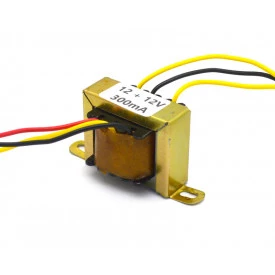 Transformador de Tensão 127/220V para 12V+12V 300mA