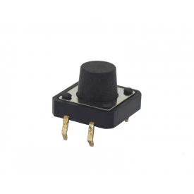Chave Táctil com 4 Terminais 12x12x8,5mm 180º - KFC-A06