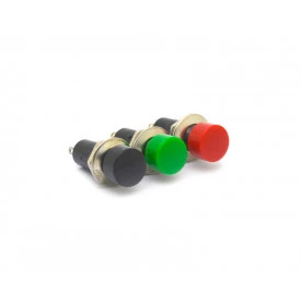 Chave Push-Button com 2 Terminais sem Trava - PT/VD/VM - PBS-16B
