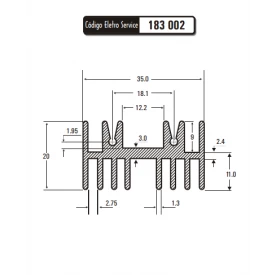 Dissipador de Calor 183002/30 - Eletro Service