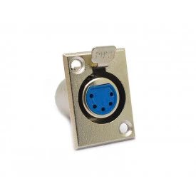 Conector XLR Canon 5 Vias Fêmea JL33044C-5P - Jiali