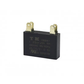Capacitor de Partida Quadrado Fast-On 1,25uF/450Vac 50/60Hz +-5%