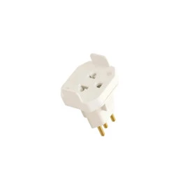 Adaptador para Tomada Bipolar 2P + T 10A/250V Cinza Cód. 2161 - Fame