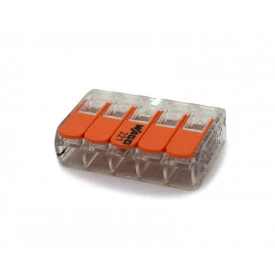 Conector Wago Borne Emenda Para 5 Fios - 221-415 - Wago