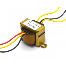 Transformador de Tensão 127/220V para 12V+12V 250mA