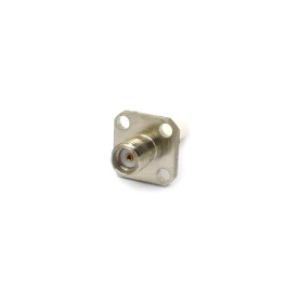 Conector SMA Fêmea Reto Painel Base Quadrada 12,7mm Isolante de 15,2mm - 3005 - Gav 81 - KLC