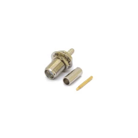 Conector SMA Fêmea Reto Cabo Painel Crimpagem RG 174 com Pino Macho - 3081 - Gav 38 - KLC