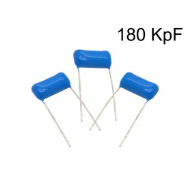 Capacitor Poliéster Film 180KpF ( 0.18uF / 180nF / 184 ) Série B32591 - Epcos - 250V a 400V