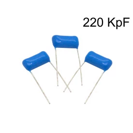 Capacitor Poliéster Film 220KpF ( 0.22uF / 220nF / 224 ) Série B32591 - Epcos - 100V a 400V