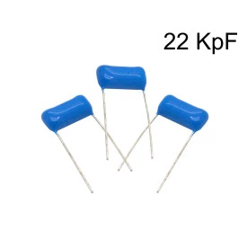Capacitor Poliéster Film 22KpF ( 0.022uF / 22nF / 223 ) Série B32591 - Epcos - 250V a 400V
