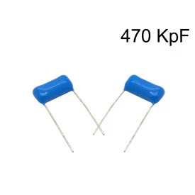Capacitor Poliéster Film 470KpF ( 0.47uF / 470nF / 474 ) Série B32591 - Epcos - 100V a 400V