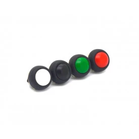Chave Push-Button com 2 Terminais 3A/250Vac Desliga/(Liga) - PBS-33B - Diversas Cores - Jietong