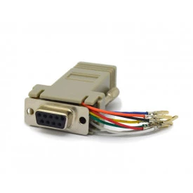 Adaptador DB09 Fêmea para Conector RJ45 8P8C -34115 - Connfly