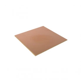 Placa de Fenolite Face Simples com Espessura 1.5mm - 5x5cm
