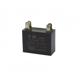 Capacitor de Partida Quadrado 3uF/450Vac 50/60Hz +-5%