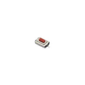 Chave Táctil SMD com 2 Terminais 3x6x2,5mm Vermelho 180º - KFC-A06