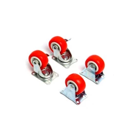 Roda Boba com 2 Giratórias com Freio e 2 Fixas - ID-4325 - Idea