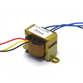 Transformador de Tensão 127/220V para 7,5V+7,5V 250mA