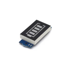 Voltímetro Indicador de Carga de Bateria 18650 3S 12,6V Led Azul - 53-399 - GC-270