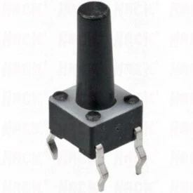 Chave Táctil com 4 Terminais 6x6x13mm 180º - KFC-A06