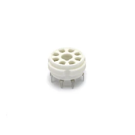 Soquete para Válvula de 8 Pinos (Octal) Cerâmico (Solda em Placa - PCI) - 8PINPC