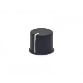 Knob Estriado sem Parafuso - Preto - AD-20E