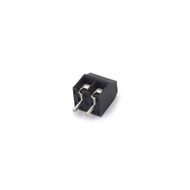 Conector Preto Multipolar AK550-02DS Fêmea 180º (Vertical) de 2 Vias - Passo 3.5mm - Phoenix Mecano