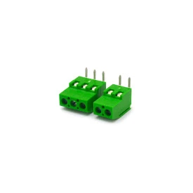 Conector Verde Multipolar AK700 Horizontal Passo de 5.00mm - 2 e 3 Vias - Phoenix Mecano