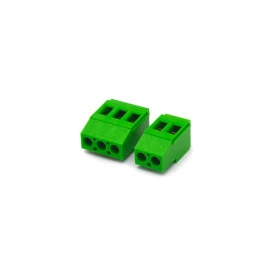 Conector Verde Multipolar AK700 Vertical Passo de 5.00mm - 2 e 3 Vias - Phoenix Mecano