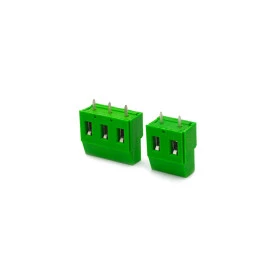 Conector Verde Multipolar AKZ710 Fêmea - Passo 7.62mm - 2 a 3 Vias - Phoenix Mecano
