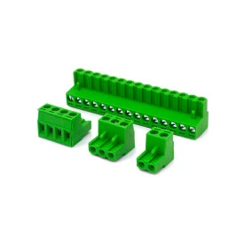 Conector Verde Multipolar AKZ950 Fêmea - Passo 5,08mm - 2 a 24 Vias - Phoenix Mecano